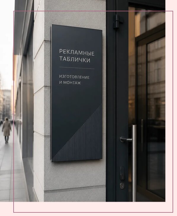 Рекламные таблички в Шахтах по цене от 4884 р. | Аванза-Шхт